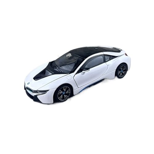 XIYUEYING Maßstabsgetreues Modell Maßstab 1:24 Für BMW I8 Weißlegierung Sportwagenmodell Le Mans Rally Statische Ornamente Miniaturmodelle von XIYUEYING