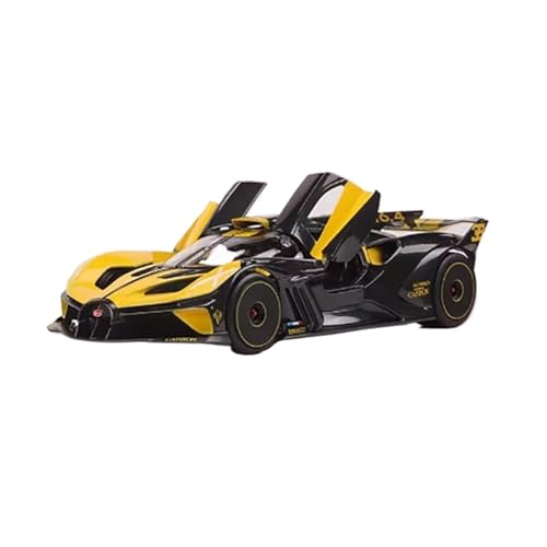 XIYUEYING Maßstabsgetreues Modell Maßstab 1:24 Für Bolide Supercars Legierung Automodelle Sammlerstücke Erwachsene Jungen Spielzeug Dekorationen Miniaturmodelle(Yellow) von XIYUEYING
