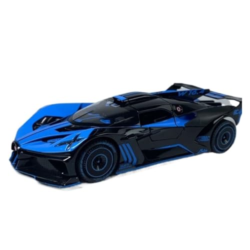 XIYUEYING Maßstabsgetreues Modell Maßstab 1:24 Für Bugatti Meteor Blue Alloy Sportwagenmodell Statische Sammlung Miniaturmodelle von XIYUEYING