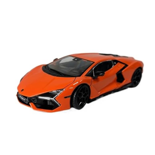 XIYUEYING Maßstabsgetreues Modell Maßstab 1:24 Für Lamborghini Revuelto Orange Legierung Modell Statische Sammlung Ornamente Miniaturmodelle von XIYUEYING
