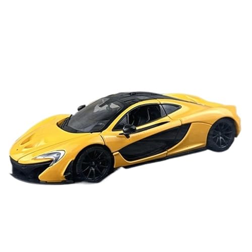 XIYUEYING Maßstabsgetreues Modell Maßstab 1:24 Für McLaren P1 Gelb Legierung Rennwagen Modell Statische Sammler Ornament Miniaturmodelle von XIYUEYING