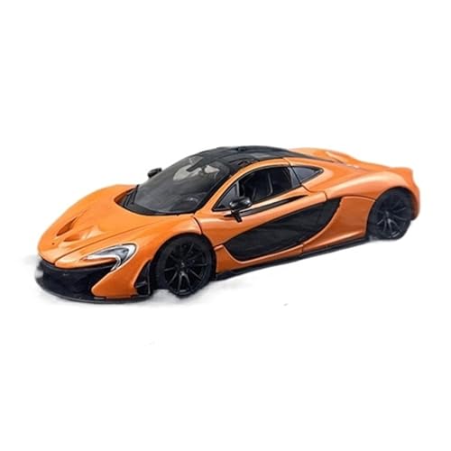 XIYUEYING Maßstabsgetreues Modell Maßstab 1:24 Für McLaren P1 Orange Legierung Rennwagen Modell Statische Sammler Ornament Miniaturmodelle von XIYUEYING