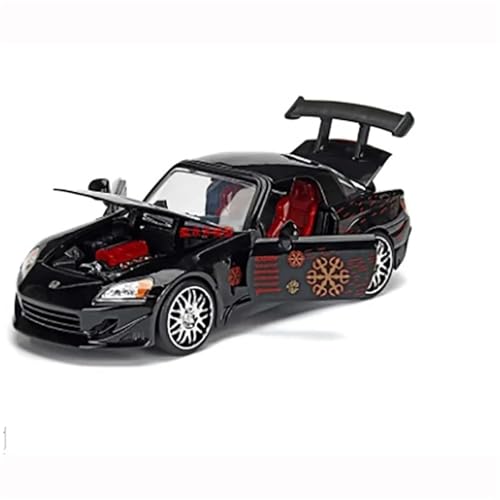 XIYUEYING Maßstabsgetreues Modell Maßstab 1:24 Für S2000 Legierung Automodelle Sammlerstücke Erwachsene Jungen Spielzeug Hobby Geschenke Schwarz Miniaturmodelle von XIYUEYING