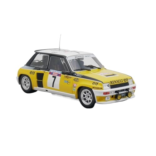XIYUEYING Maßstabsgetreues Modell Maßstab 1:24 Renault 5 Turbo WRC Rallyeauto Legierung Modell Spielzeug Statische Sammlung Miniaturmodelle von XIYUEYING