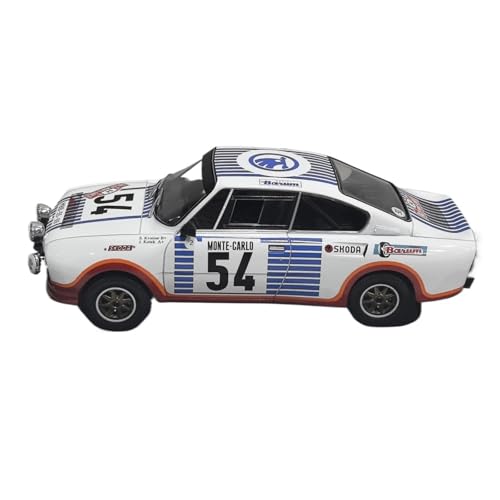 XIYUEYING Maßstabsgetreues Modell Maßstab 1:24 Skoda 130 RS #54 1977 Rennwagenmodell Legierung Geschenk Für Kinder Miniaturmodelle von XIYUEYING