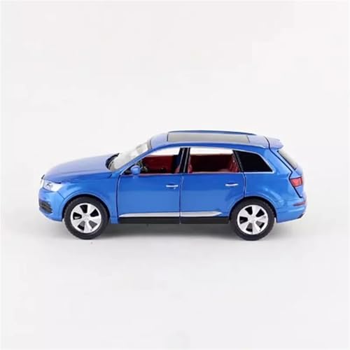 XIYUEYING Maßstabsgetreues Modell Maßstab 1:32 Für Audi Q7 V12 Limousine SUV Legierung Automodelle Sammlerstücke Statische Kinderspielzeug Miniaturmodelle(Blau) von XIYUEYING