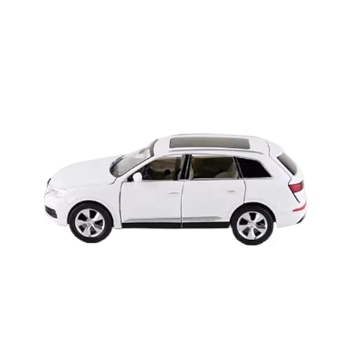 XIYUEYING Maßstabsgetreues Modell Maßstab 1:32 Für Audi Q7 V12 Limousine SUV Legierung Automodelle Sammlerstücke Statische Kinderspielzeug Miniaturmodelle(White) von XIYUEYING