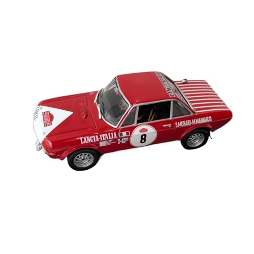 XIYUEYING Maßstabsgetreues Modell Maßstab 1:43 Für Lancia FULVIA 1600 HF #8 Rennwagenmodell Legierungsgeschenk Für Kinder Miniaturmodelle von XIYUEYING