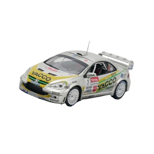 XIYUEYING Maßstabsgetreues Modell Maßstab 1:43 Peugeot 307 WRC Rallye-Auto Legierung Spielzeug Modell Statische Ornament Miniaturmodelle von XIYUEYING