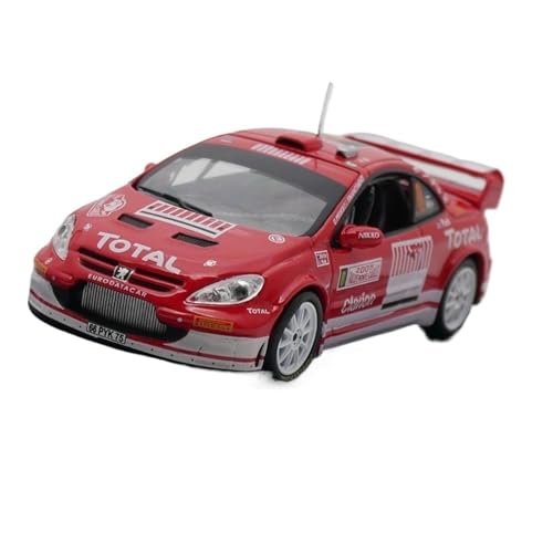 XIYUEYING Maßstabsgetreues Modell Maßstab 1:43 Peugeot 307 WRC Rallyeauto Legierung Modell Spielzeug Statische Ornamente Miniaturmodelle von XIYUEYING