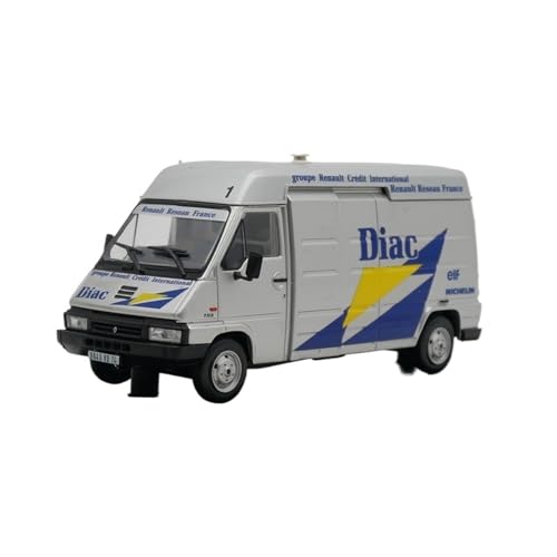 XIYUEYING Maßstabsgetreues Modell Maßstab 1:43 Renault Master B120 Rally Team Logistik Legierung Modell Ornament Miniaturmodelle von XIYUEYING