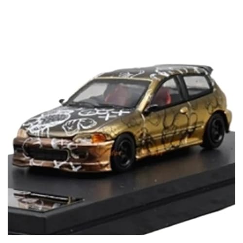 XIYUEYING Maßstabsgetreues Modell Maßstab 1:64 Für Civic EG6 JDM Legierung Automodelle Sammlerstücke Dekorative Kinder Spielzeug Geschenke Miniaturmodelle von XIYUEYING