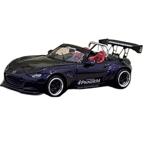 XIYUEYING Maßstabsgetreues Modell Maßstab 1:64 Für Mazda MX5 Legierung Automodelle Sammlerstücke Souvenirs Erwachsene Jungen Spielzeug Geschenke Miniaturmodelle(Schwarz) von XIYUEYING