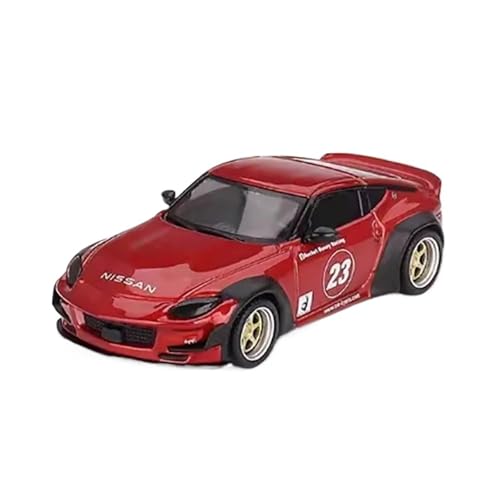 XIYUEYING Maßstabsgetreues Modell Maßstab 1:64 Für Nissan Rot Legierung Fertig Statische Auto Modell Sammlerstück Kinder Memorial Geschenk Miniaturmodelle von XIYUEYING
