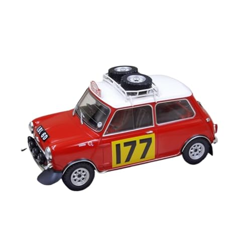 XIYUEYING Maßstabsgetreues Modell Miniatur-Rennwagen BMC Morris Cooper Monte Carlo Im Maßstab 1:18, Modell-Ornament Miniaturmodelle von XIYUEYING