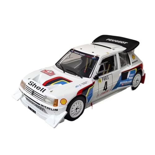 XIYUEYING Maßstabsgetreues Modell Peugeot 205 T16 E2#4 Rennwagen Aus Legierung Im Maßstab 1:18, Statische Anzeige, Nicht Zu Öffnende Tür Miniaturmodelle von XIYUEYING