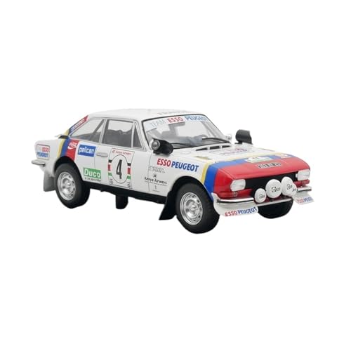 XIYUEYING Maßstabsgetreues Modell Peugeot 504 V6 Coupé WRC Rallyeauto-Legierungsmodellsammlung Im Maßstab 1:24 Miniaturmodelle von XIYUEYING
