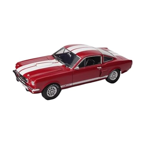XIYUEYING Maßstabsgetreues Modell Shelby GT350, Legierungsautomodell im Maßstab 1/18, fertiges Sammlerstück, statisches Ornament Miniaturmodelle(Rot) von XIYUEYING