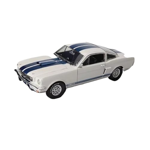 XIYUEYING Maßstabsgetreues Modell Shelby GT350, Legierungsautomodell im Maßstab 1/18, fertiges Sammlerstück, statisches Ornament Miniaturmodelle(White) von XIYUEYING