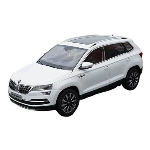 XIYUEYING Maßstabsgetreues Modell Skoda Automodell Im Maßstab 1:18, Legierungsmaterial, Statische Sammlung, Ornamente Miniaturmodelle(White) von XIYUEYING