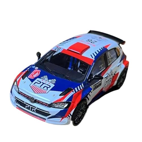 XIYUEYING Maßstabsgetreues Modell Volkswagen Polo GTI R5#26 Rennwagenmodell Aus Legierung Im Maßstab 1/43, Statische Anzeige Miniaturmodelle von XIYUEYING