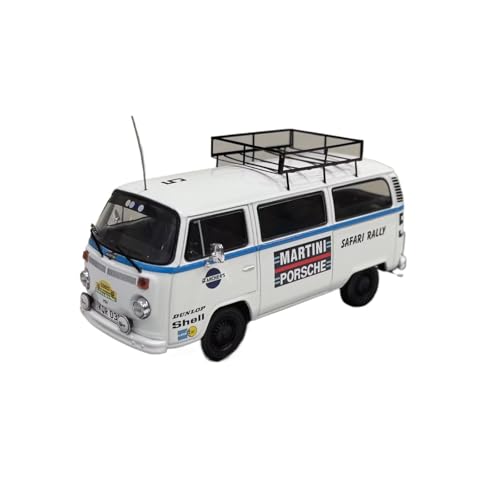 XIYUEYING Maßstabsgetreues Modell Volkswagen T2 Martini Van, Maßstab 1:43, Modell, Martini-Malerei, Statische Dekoration Miniaturmodelle von XIYUEYING