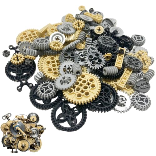 120pcs Gears Spielzeug, Technologie Zahnräder Rack Technic Klemmblöcke Differentiale Teile Bildungskonstruktion Spielzeug für Kids Holiday Brithday Party Gefälligkeiten, elektrische Spielzeuge von XJKLBYQ