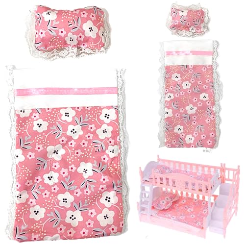 2 Sets Puppenbettwäsche, Miniaturbettwäsche-Requisite für Dollhouse Möbellayout, Mini-Blech-Kissen Set perfekt für Rollenspiele für Playhouse Decoring |.Puppenhauszubehör 2 Sets Puppenbettwäsche, Miniaturbettwäsche-Requisite für Dollhouse Möbellayout, Mini-Blech-Kissen Set perfekt für Rollenspiele für Playhouse Decoring |.Puppenhauszubehör von XJKLBYQ