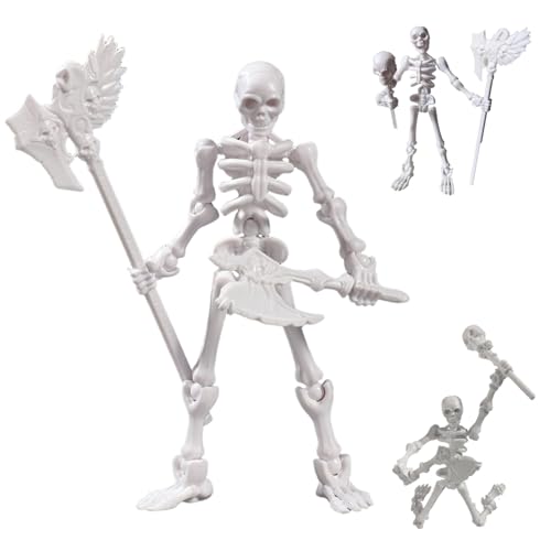 3PCS-Aktionsfiguren Set, Skelett-Action-Figur, Skelettspielzeug 3D Gedruckter mehrgeleugter beweglicher Dekor 3PCS-Aktionsfiguren Set, Skelett-Action-Figur, Skelettspielzeug 3D Gedruckter mehrgeleugter beweglicher Dekor von XJKLBYQ