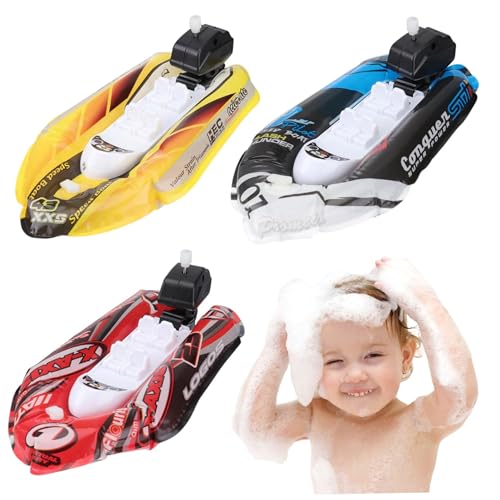 3pcs Bad Spielzeug Winden Sie Boot Baby Bad Spielzeug Yacht Boot Wasser Geburtstag für Schwimmbad Strände und Wannen von XJKLBYQ