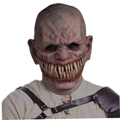 Alte Mannmaske, beängstigende Maske, Silikon scharfe Zähne realistische Masken für Erwachsene menschliches Gesicht, Halloween -Requisiten für Karnevals Cosplay Kostümparty Spukhaus Haunted House Alte Mannmaske, beängstigende Maske, Silikon scharfe Zähne realistische Masken für Erwachsene menschliches Gesicht, Halloween -Requisiten für Karnevals Cosplay Kostümparty Spukhaus Haunted House von XJKLBYQ