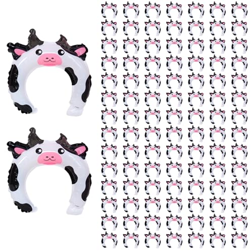 Animalblasable Stirnbänder, 100pcs Wildlife Ballon Hair Hoop, Aluminiumfolie Kuhballons Party Hut Ballon aufblasbare Kappe für Kinder Themenparty Geburtstag Gefälligkeiten Animalblasable Stirnbänder, 100pcs Wildlife Ballon Hair Hoop, Aluminiumfolie Kuhballons Party Hut Ballon aufblasbare Kappe für Kinder Themenparty Geburtstag Gefälligkeiten von XJKLBYQ