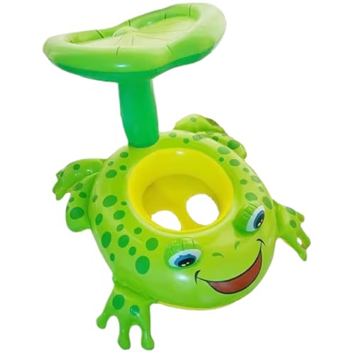 Baby Schwimmschwimmschwimmer, großer Auftrieb aufblasbarer PVC-Säuglingspool schwimmt mit Baldachin, Frosch Kleinskind Schwimmer für Kinder im Alter von 0 bis 3 Jahren Baby Schwimmschwimmschwimmer, großer Auftrieb aufblasbarer PVC-Säuglingspool schwimmt mit Baldachin, Frosch Kleinskind Schwimmer für Kinder im Alter von 0 bis 3 Jahren von XJKLBYQ