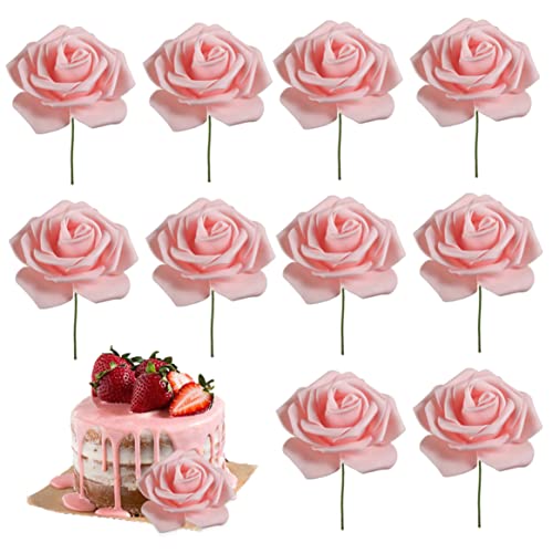 Damentag Kuchen Topper Rose Flower Kuchen Toper für 3.8 Goddess Festival Mutter Day Party Dekor 10pcs 7, 5x20 cm |.Blumendekoration Damentag Kuchen Topper Rose Flower Kuchen Toper für 3.8 Goddess Festival Mutter Day Party Dekor 10pcs 7, 5x20 cm |.Blumendekoration von XJKLBYQ