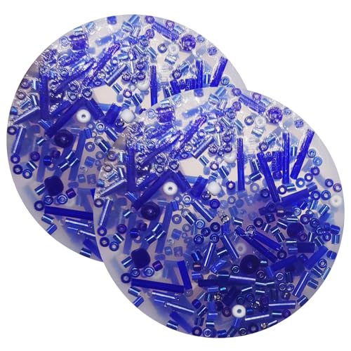 Picking Pad, Haut pflücken Zappelspielzeuge, 2pcs 3, 4 Zoll runde Silikon -Picky -Pad, lustige Doppelseite, Angst -Relief -Spielzeug für Kinder und Erwachsene, Blau von XJKLBYQ