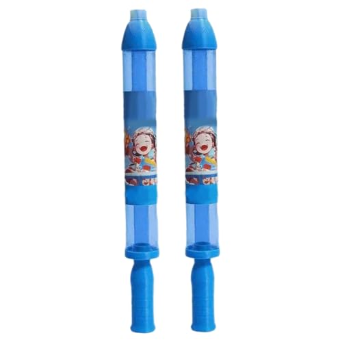 Target Sprinkler, 2pcs Wasserpistole, Poolverkehr mit Mehreren Löchern, leicht zu ziehen Spielzeugpistole, Feuerwerksspielzeug für Strand, Pool, Innenhof, Outdoor, Blau von XJKLBYQ