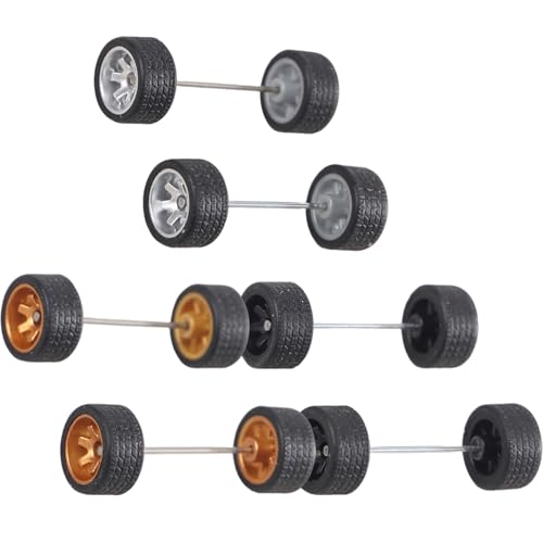 XJKLBYQ 1/64 Räder und Reifen Set, 3 Sets Mini Gummi 1/64 Spielzeugräder Ersatz für RC -Autozubehör für RC -Auto -LKW -DIY -Modell, Schwarz + Silber + Golden XJKLBYQ 1/64 Räder und Reifen Set, 3 Sets Mini Gummi 1/64 Spielzeugräder Ersatz für RC -Autozubehör für RC -Auto -LKW -DIY -Modell, Schwarz + Silber + Golden von XJKLBYQ