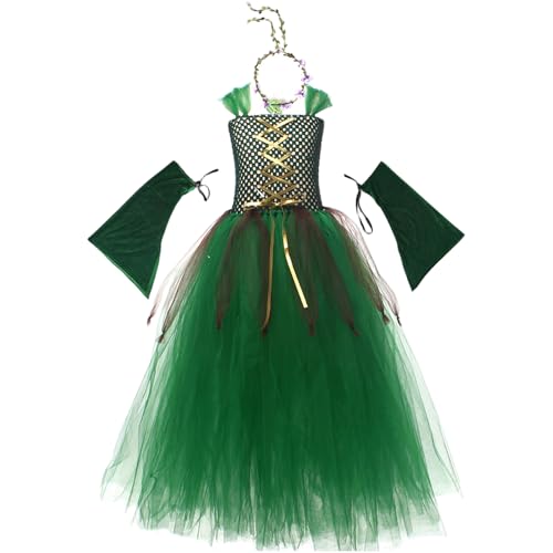 XJKLBYQ 1 Set Fairy Kostüm für Mädchen, elegante mysteriöse Modegrüne Halloween -Kostüme, langes Feen -Cosplay -Abendkleid, M, Kostüm XJKLBYQ 1 Set Fairy Kostüm für Mädchen, elegante mysteriöse Modegrüne Halloween -Kostüme, langes Feen -Cosplay -Abendkleid, M, Kostüm von XJKLBYQ