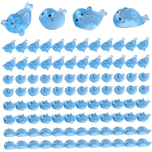 XJKLBYQ 100 pcs Mini -Harz -Tiere, 4 Stile leuchten in den Dunklen Seal PUP -Mini -Figuren für Fairy Garden Micro Landscape Aquarium Fischtankdekoration, Figuren XJKLBYQ 100 pcs Mini -Harz -Tiere, 4 Stile leuchten in den Dunklen Seal PUP -Mini -Figuren für Fairy Garden Micro Landscape Aquarium Fischtankdekoration, Figuren von XJKLBYQ