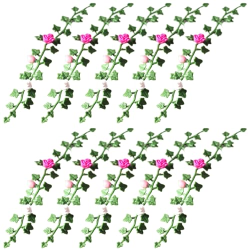 10pcs Miniaturblumen, 1:12 Simulation Dollhouse -Pflanzen, PVC Dollhouse Miniaturen, Feengartenblumen für DIY, Handwerk, Landschaft von XJKLBYQ