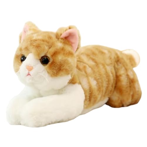 XJKLBYQ 20 Zoll Katze Plüsch gefülltes Tierspielzeug -Kotton Stoffed Cat Plush Soft & Hautfreundliche kuschelige kuschelige falsche Kätzchen für Zuhause, Büro, Hotel, Party XJKLBYQ 20 Zoll Katze Plüsch gefülltes Tierspielzeug -Kotton Stoffed Cat Plush Soft & Hautfreundliche kuschelige kuschelige falsche Kätzchen für Zuhause, Büro, Hotel, Party von XJKLBYQ