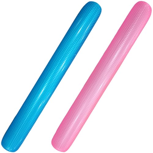 XJKLBYQ 2pcs Poolnudeln, 63, 0 Zoll PVC tragbare Glatte, aufblasbare Poolnudle, perfekt für Strand, See, Party, Schwimmnudeln von XJKLBYQ