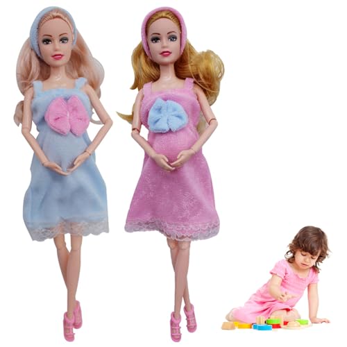 XJKLBYQ 2pcs Schwangere Puppe, einfallsreiches Familien Gummispielzeug mit 2 Baby für Schwangere Mutter, kreatives Bildungsspielzeug für Kinder |.Kinderspielzeug | XJKLBYQ 2pcs Schwangere Puppe, einfallsreiches Familien Gummispielzeug mit 2 Baby für Schwangere Mutter, kreatives Bildungsspielzeug für Kinder |.Kinderspielzeug | von XJKLBYQ