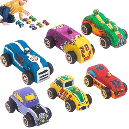 XJKLBYQ 3D-Holzpuzzle, 6pcs Holzspielzeugautos zum Malen, DIY-Holzfarbautos, pädagogische umweltfreundliche Kinderspielzeug für Geburtstage, Partys und andere Festivals Geschenke XJKLBYQ 3D-Holzpuzzle, 6pcs Holzspielzeugautos zum Malen, DIY-Holzfarbautos, pädagogische umweltfreundliche Kinderspielzeug für Geburtstage, Partys und andere Festivals Geschenke von XJKLBYQ