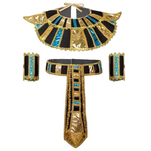 XJKLBYQ Ägyptisches Kostümzubehör, Cleopatra -Kostüm umfasst ägyptische Gürtelkragen Armbänder für Cosplay Halloween Party XJKLBYQ Ägyptisches Kostümzubehör, Cleopatra -Kostüm umfasst ägyptische Gürtelkragen Armbänder für Cosplay Halloween Party von XJKLBYQ