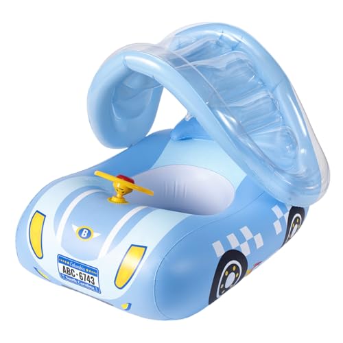 XJKLBYQ Autoform Baby Float, aufblasbares Kleinkindpool Float mit Baldachin, Sitz und Lenkrad für 1-6 Jahre XJKLBYQ Autoform Baby Float, aufblasbares Kleinkindpool Float mit Baldachin, Sitz und Lenkrad für 1-6 Jahre von XJKLBYQ