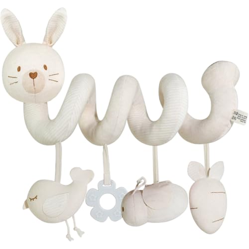 XJKLBYQ Baby Kinderwagen Spielzeug, spiralpüster Kaninchen-Krippenspielzeug, quietschende frühe pädagogische sensorische Aktivität Wind Gilt für Neugeborene 0-6 Monate XJKLBYQ Baby Kinderwagen Spielzeug, spiralpüster Kaninchen-Krippenspielzeug, quietschende frühe pädagogische sensorische Aktivität Wind Gilt für Neugeborene 0-6 Monate von XJKLBYQ