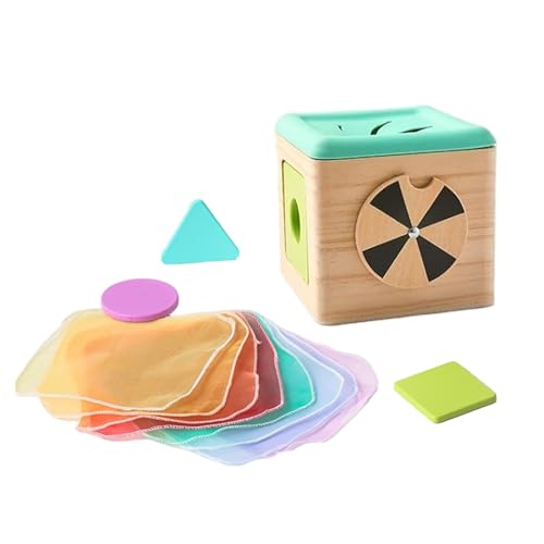 XJKLBYQ Baby Tissue Box, Montessori -Spielzeug für Babys, Bildungsssensspielspielzeug mit Seidenschal & Blöcken und Spiegel für Kleinkinder -Jungensjunge Geschenke XJKLBYQ Baby Tissue Box, Montessori -Spielzeug für Babys, Bildungsssensspielspielzeug mit Seidenschal & Blöcken und Spiegel für Kleinkinder -Jungensjunge Geschenke von XJKLBYQ