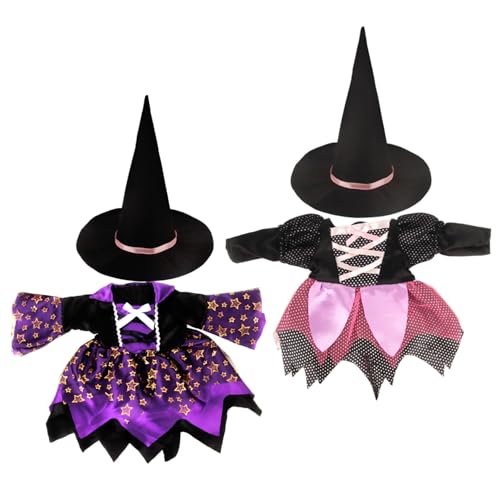 XJKLBYQ Babypuppenkleidung 18 Zoll Mädchen, 18 Zoll Puppenkleidung und Accessoires Halloween Puppen Witch Kleid mit Hut süße Halloween -Kostüme für kleine Mädchen, Nein XJKLBYQ Babypuppenkleidung 18 Zoll Mädchen, 18 Zoll Puppenkleidung und Accessoires Halloween Puppen Witch Kleid mit Hut süße Halloween -Kostüme für kleine Mädchen, Nein von XJKLBYQ