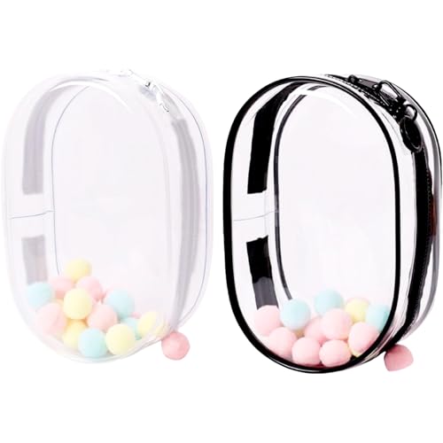 XJKLBYQ Clear Figure Display -Taschen, 2pcsmini transparente Puppentransportkoffer mit Schlüsselbund, Reißverschlussbeutel für Sammlerbälle Pom -Kugeln XJKLBYQ Clear Figure Display -Taschen, 2pcsmini transparente Puppentransportkoffer mit Schlüsselbund, Reißverschlussbeutel für Sammlerbälle Pom -Kugeln von XJKLBYQ